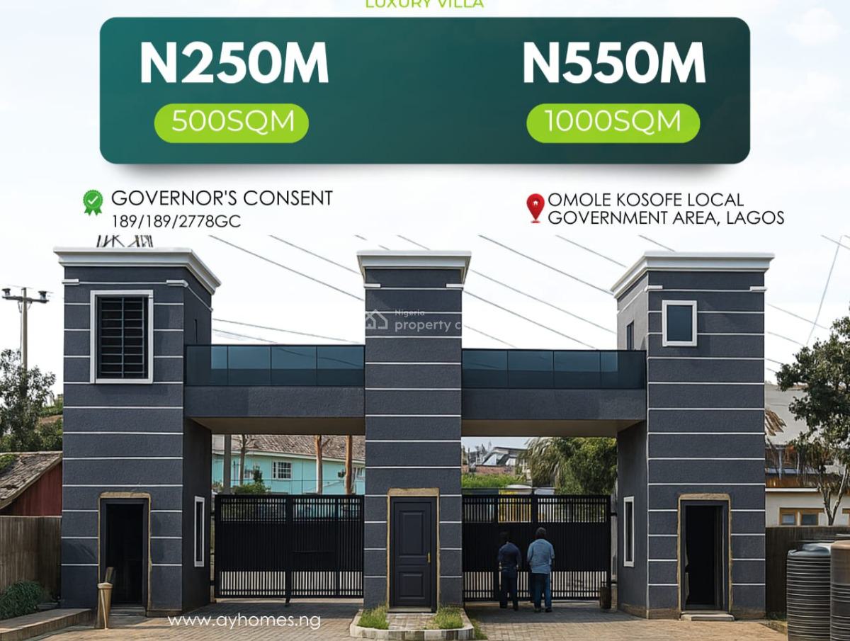 Acres of Commercial and Residential Land, Luxury Villa Kosefe, Omole Phase 2, Ikeja, Lagos, Commercial Land for Sale