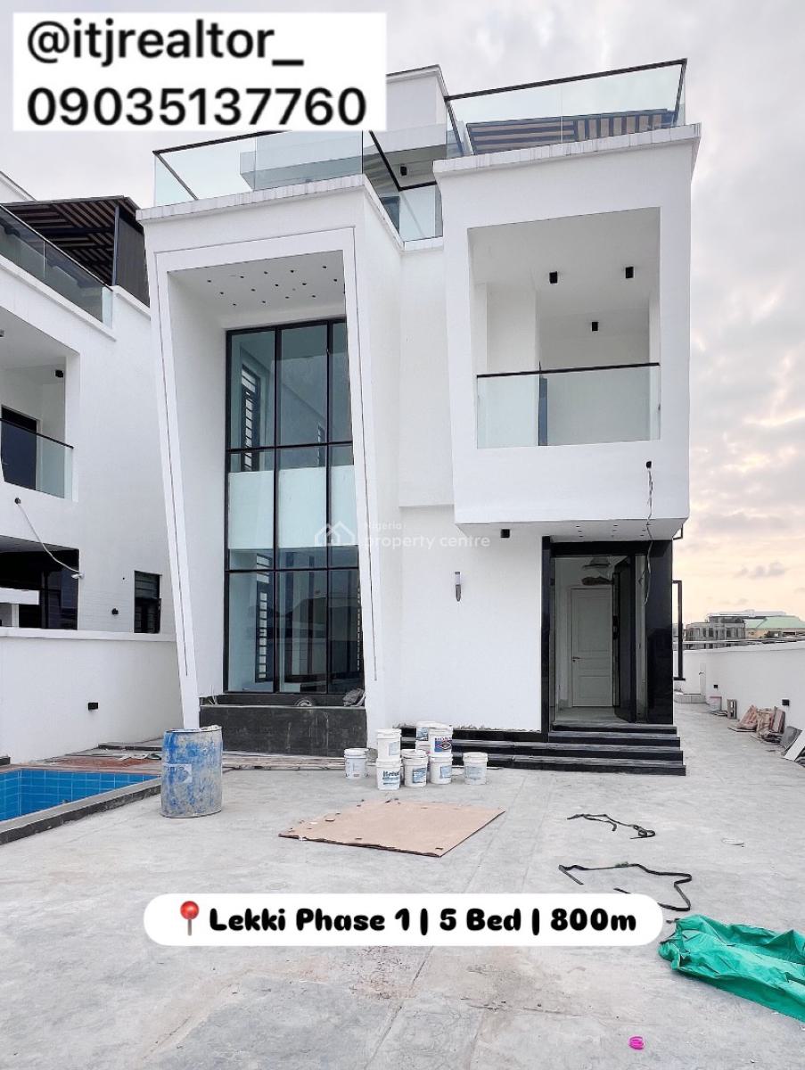 Contemporary 5 Bedroom Detached Duplex with Swimming Pool,gym and Bq, Lekki Phase 1, Lekki Phase 1, Lekki, Lagos, Detached Duplex for Sale