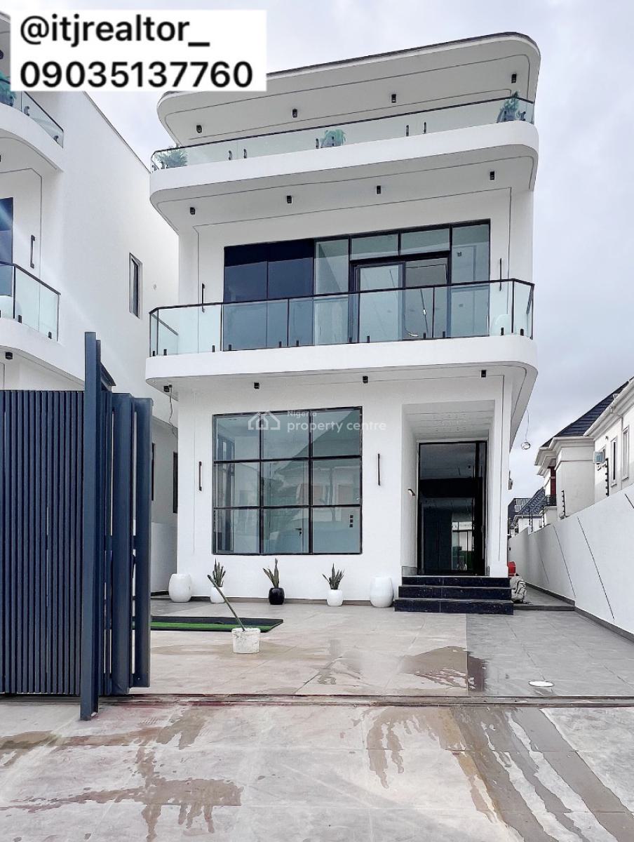 Contemporary 5 Bedroom Detached Duplex with Swimming Pool and Bq, Chevron, Lekki, Lagos, Detached Duplex for Sale