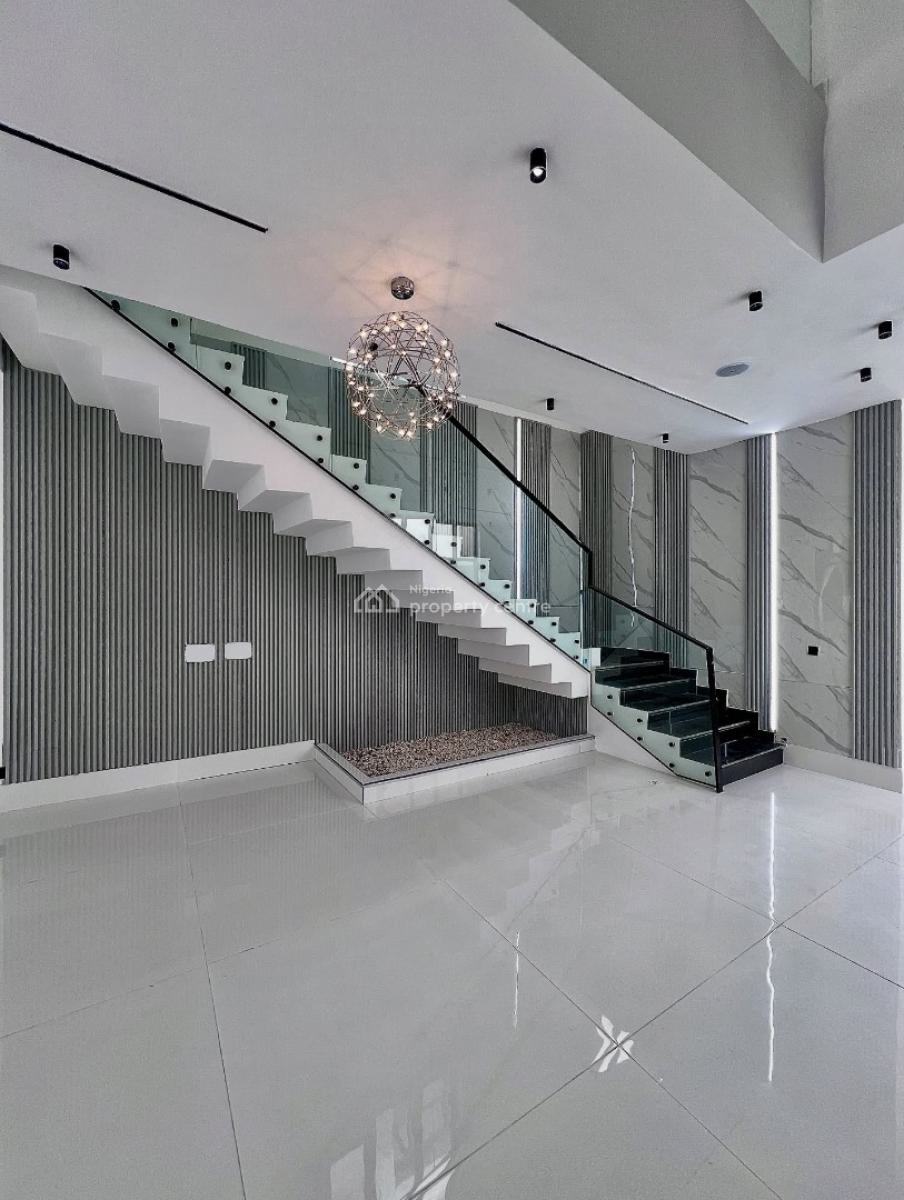 Contemporary 5 Bedroom Detached Duplex with Swimming Pool and Bq, Chevron, Lekki, Lagos, Detached Duplex for Sale