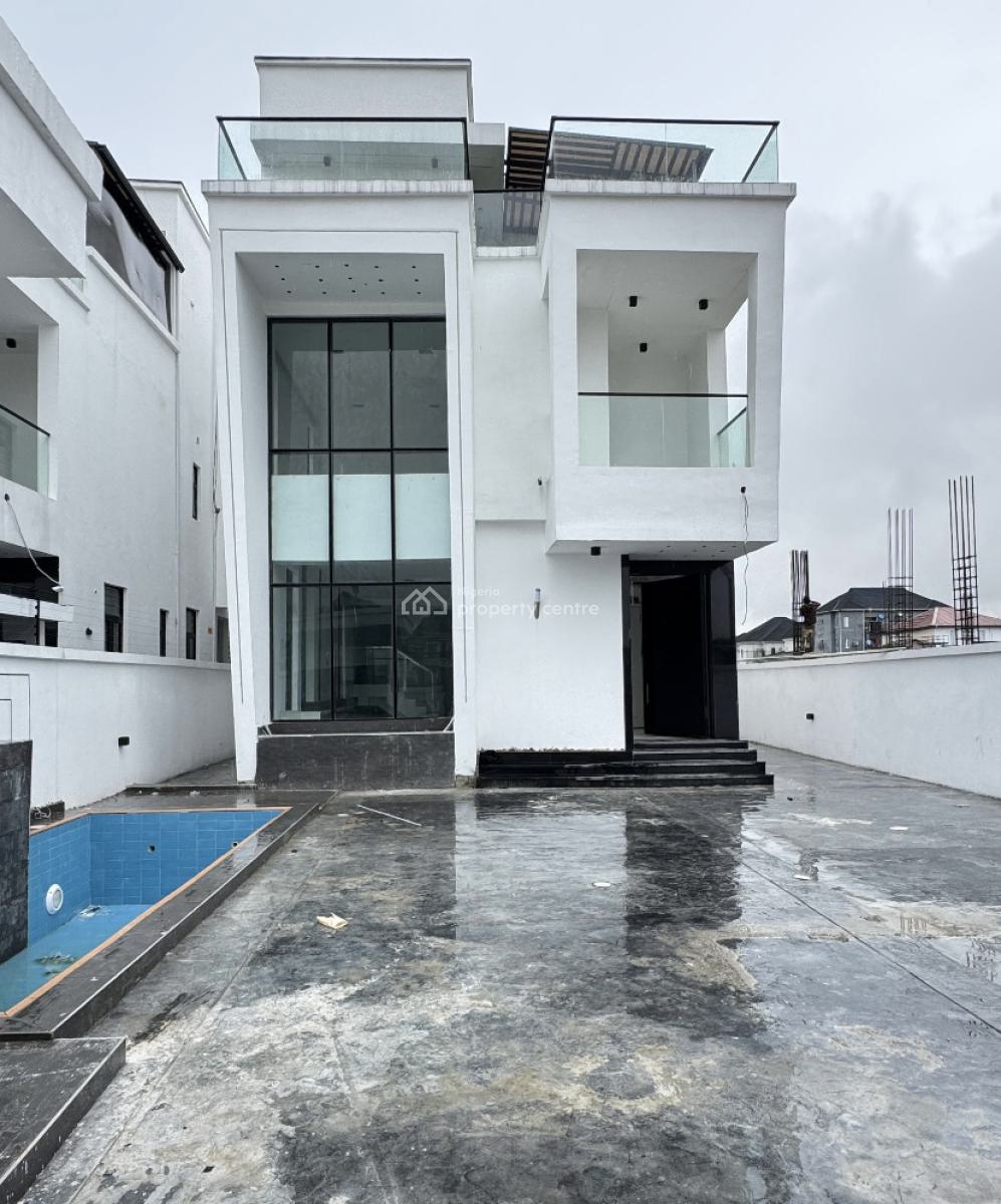 5 Bedroom Detached Duplex with Bq, Pool,cinema & Rooftop Lounge. Lekki, Pay and Move in, Lekki Phase 1, Lekki, Lagos, Detached Duplex for Sale