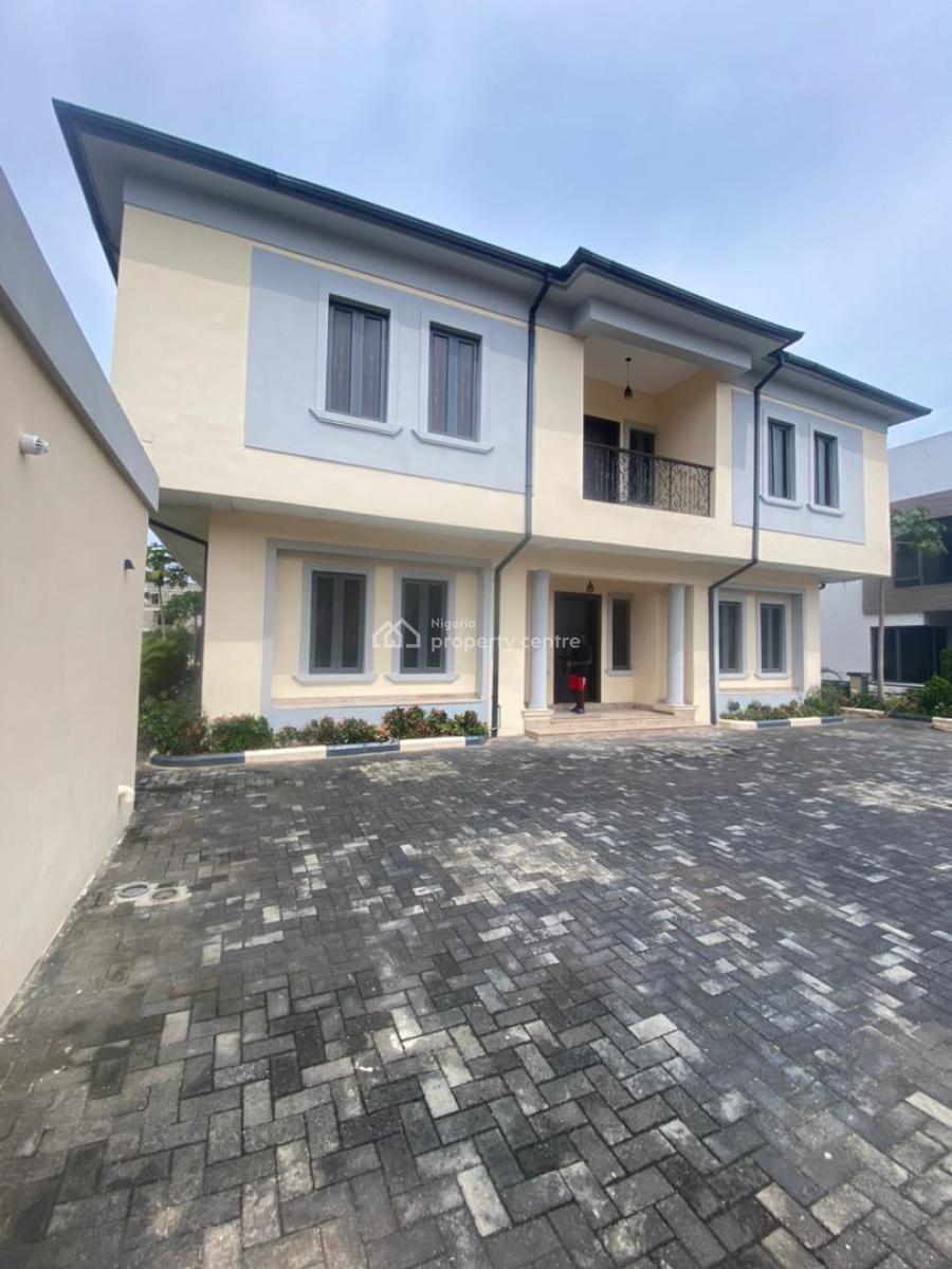 5 Bedroom Detached House with Room Bq, Osapa, Lekki, Lagos, Detached Duplex for Rent