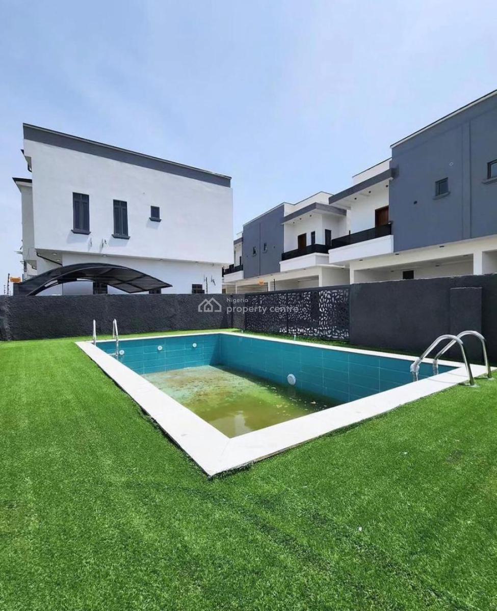 4 Bedroom Semi Detached Duplex with a Bq and a Swimming Pool, Ikate, Lekki, Lagos, Semi-detached Duplex for Sale