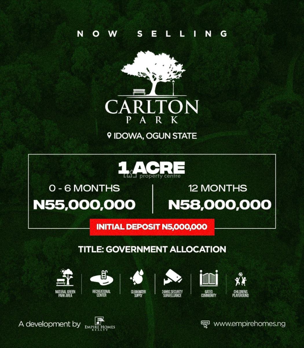 Land, Idowa, Odogbolu, Ogun, Residential Land for Sale