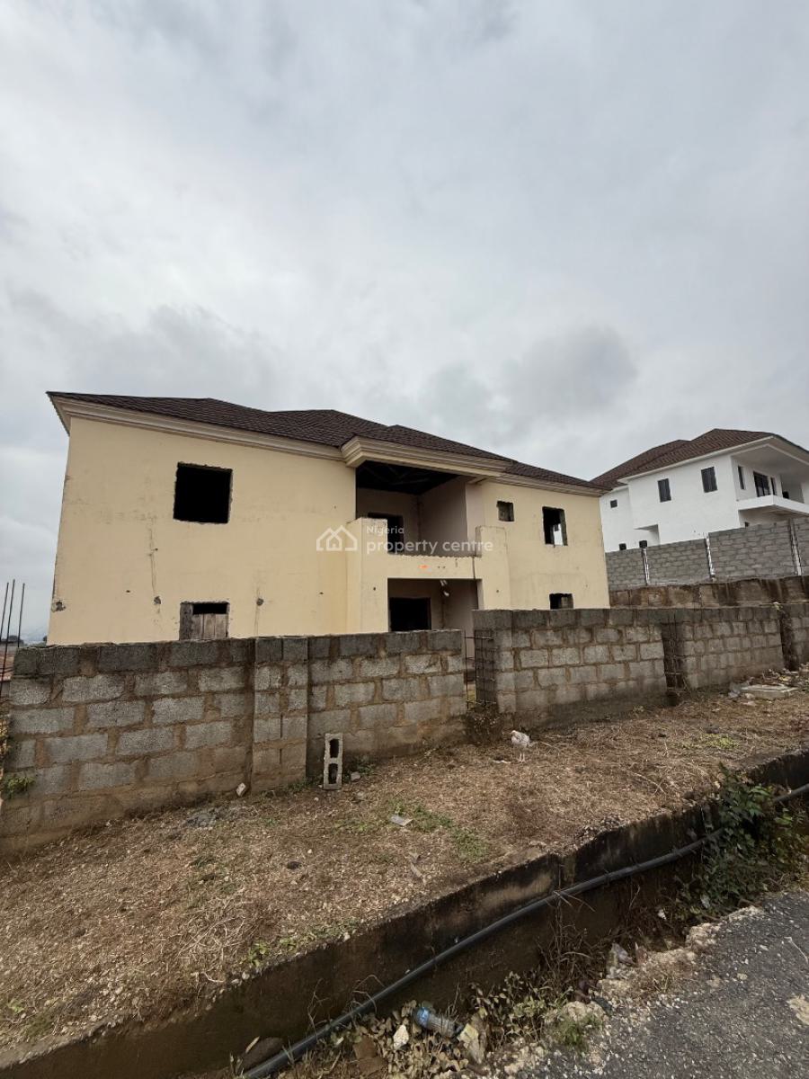 5 Bedroom Detached Carcass with Attached Bq 2 Living Areas, Asokoro, Asokoro District, Abuja, Detached Duplex for Sale