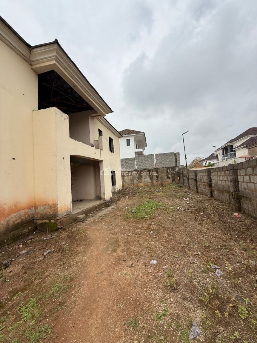 5 Bedroom Detached Carcass with Attached Bq 2 Living Areas, Asokoro, Asokoro District, Abuja, Detached Duplex for Sale