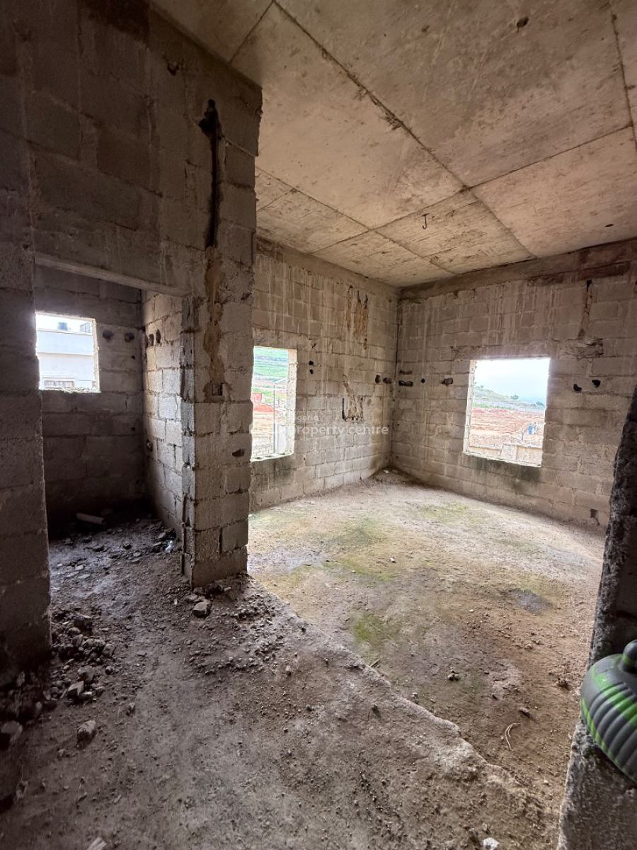 5 Bedroom Detached Carcass with Attached Bq 2 Living Areas, Asokoro, Asokoro District, Abuja, Detached Duplex for Sale