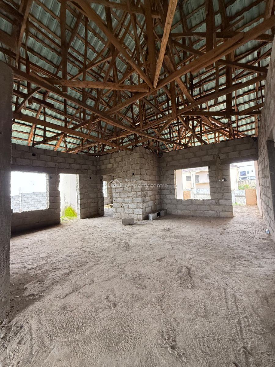 5 Bedroom Detached Carcass with Attached Bq 2 Living Areas, Asokoro, Asokoro District, Abuja, Detached Duplex for Sale