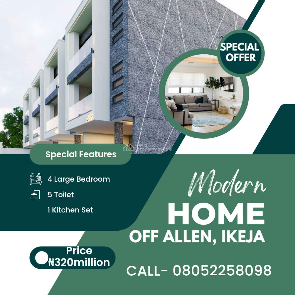 Luxury 4 Bedroom, Allen, Ikeja, Lagos, Terraced Duplex for Sale