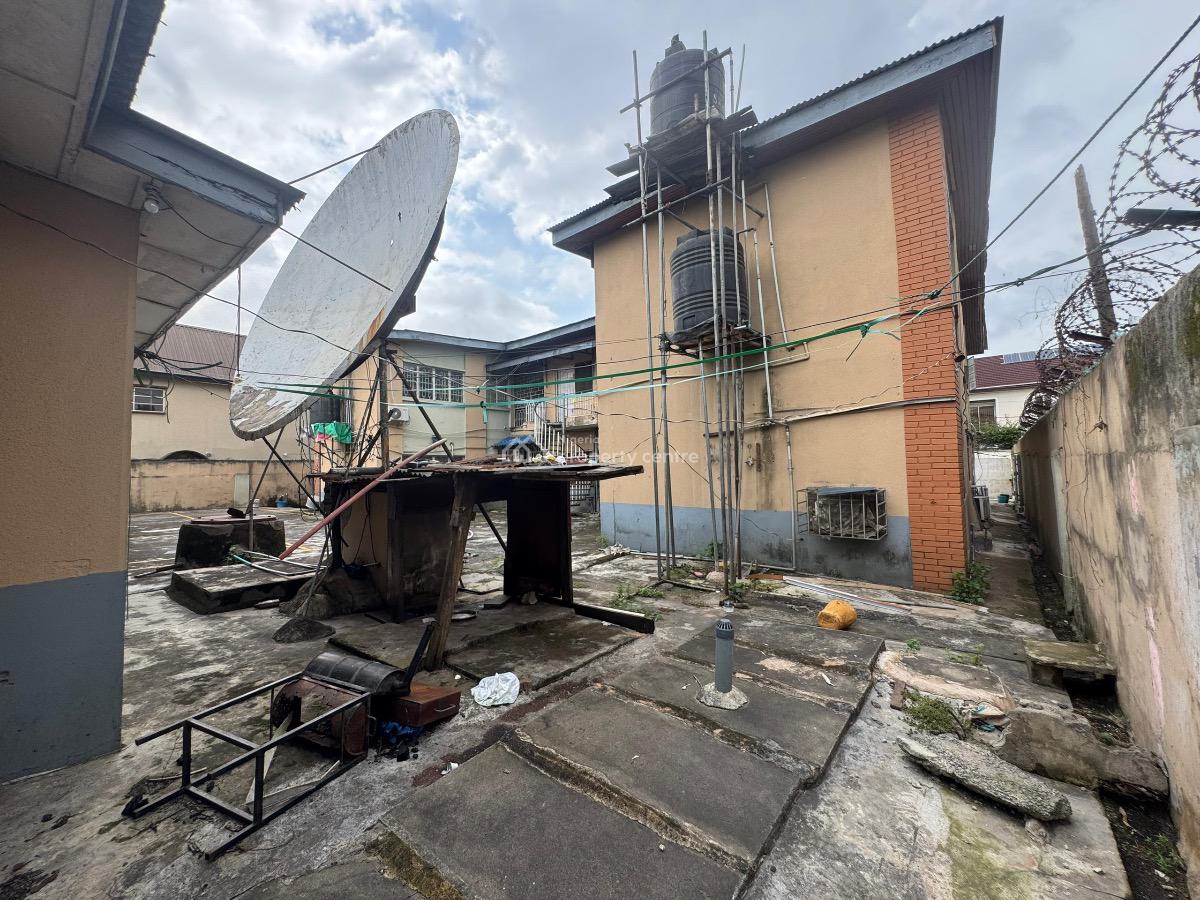Land Measuring 934 Sqm with 4 Units of 3 Bedroom Flat and a Bungalow, Ilupeju, Lagos, Block of Flats for Sale