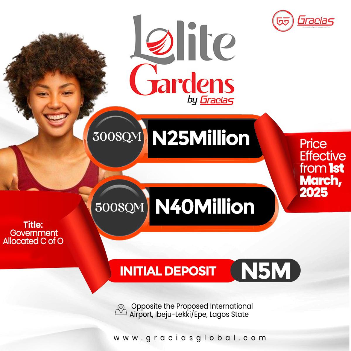 Strategically Located Land with Certificate of Occupancy C of O, Lolite Garden, Ibeju Lekki, Lagos, Residential Land for Sale