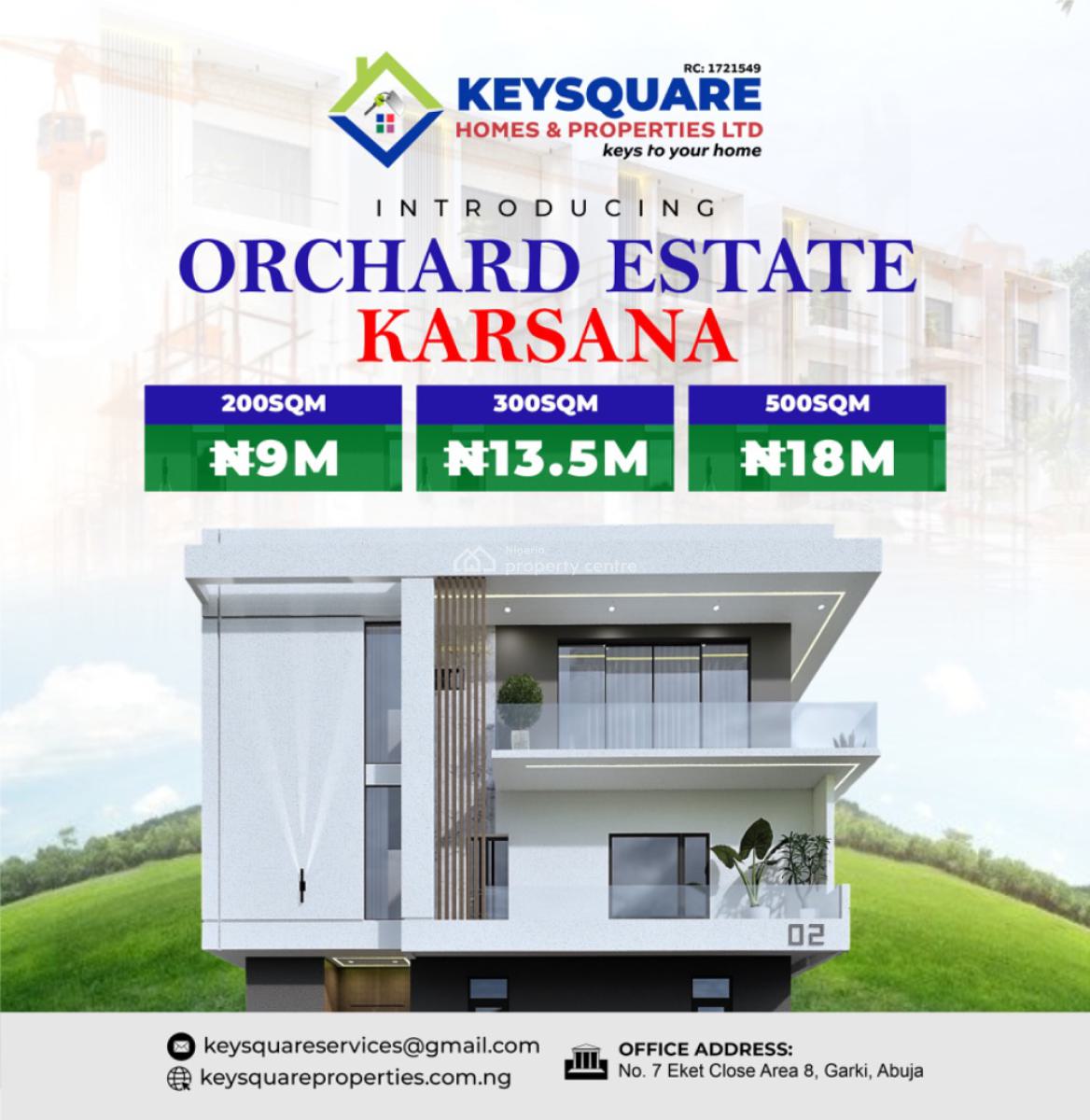 Land, Orchard Estate, Close to Renew Hope Estate, Karsana, Abuja, Residential Land for Sale