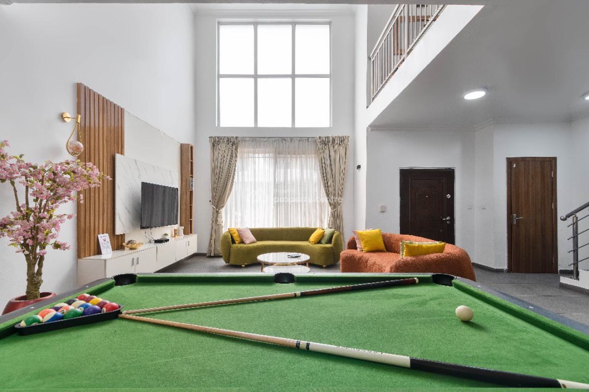 Fully Furnished 3 Bedroom Terrace Duplex with Snooker & Private Garden, Lekki Phase 1, Lekki, Lagos, Flat / Apartment Short Let