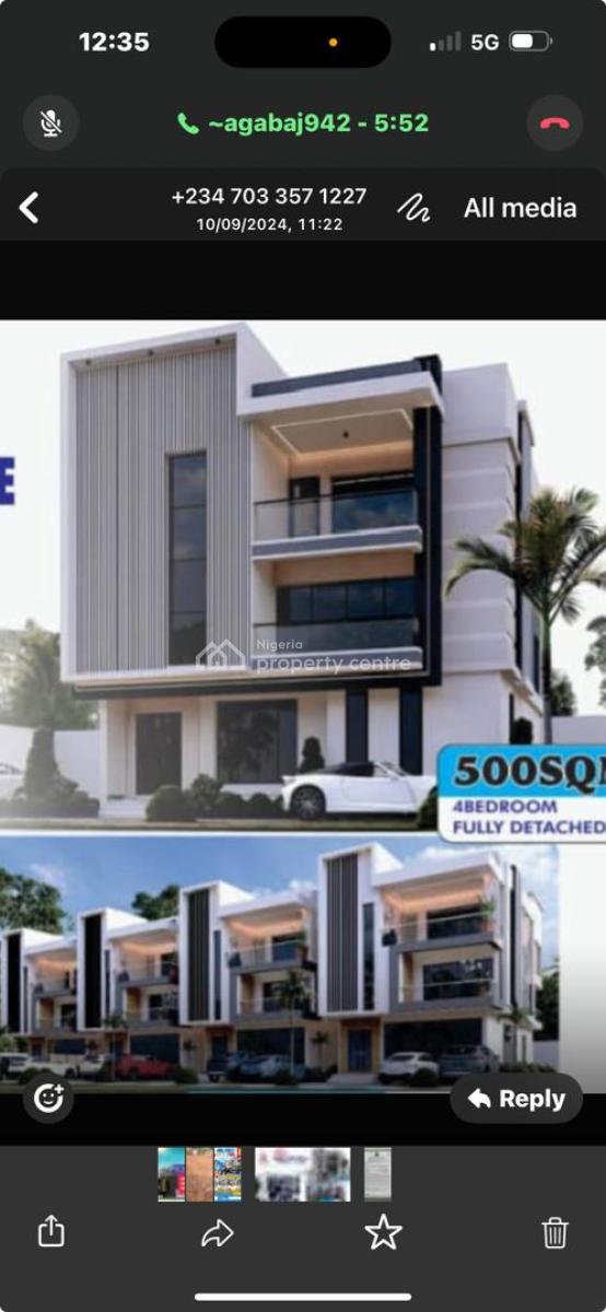 Luxury 7 Bedrooms Fully Detached Duplex, By Coza Church, Guzape District, Abuja, Residential Land for Sale