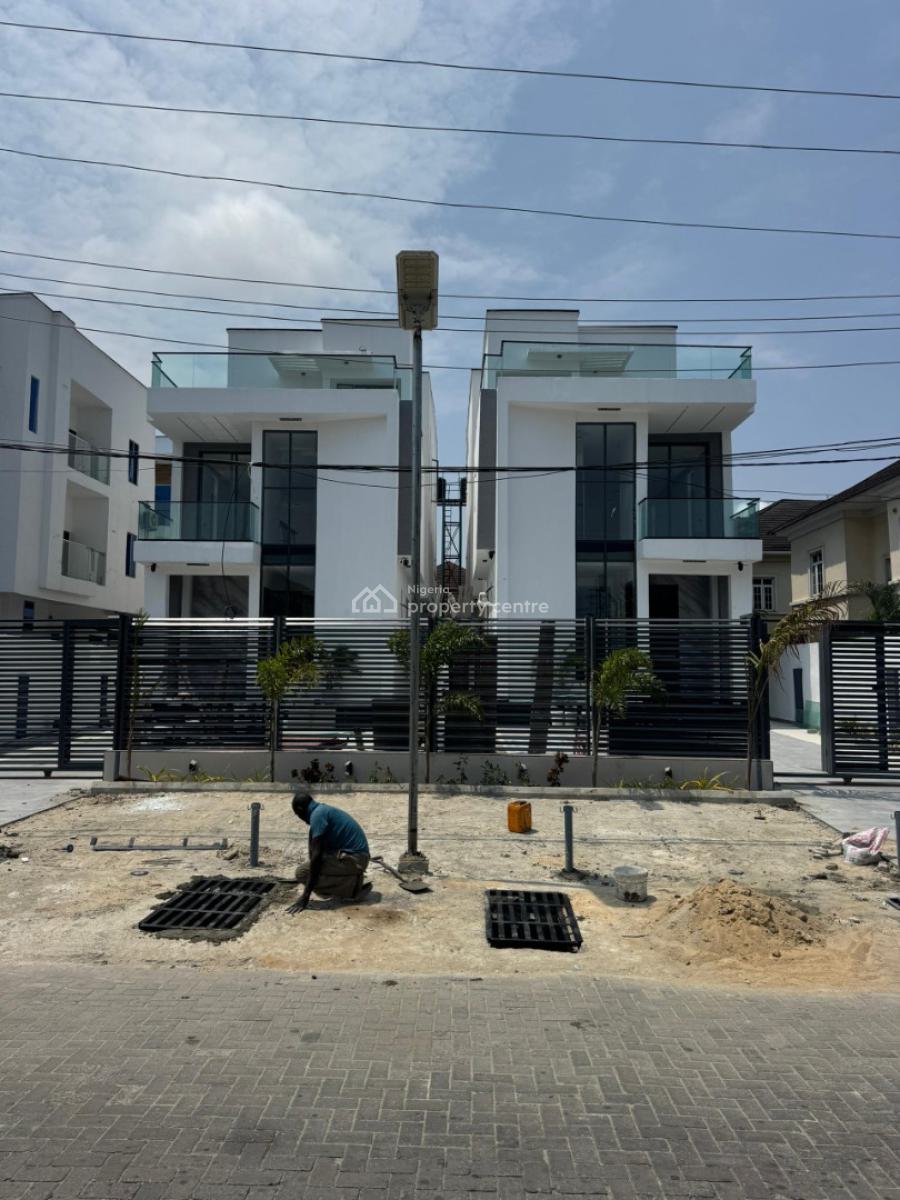 Magnificent 5-bedroom Duplex with Rooftop Terrace,  Swimming Pool, Chevron, Lekki, Lagos, Detached Duplex for Sale