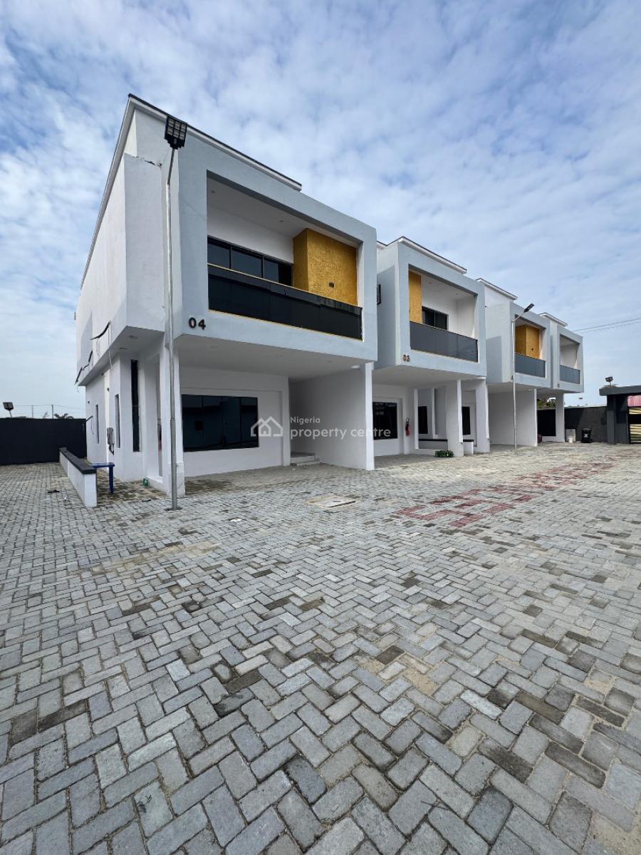 Fully Serviced 4 Bedroom Terrace  Duplex with a Bq, Sangotedo, Ajah, Lagos, Terraced Duplex for Sale