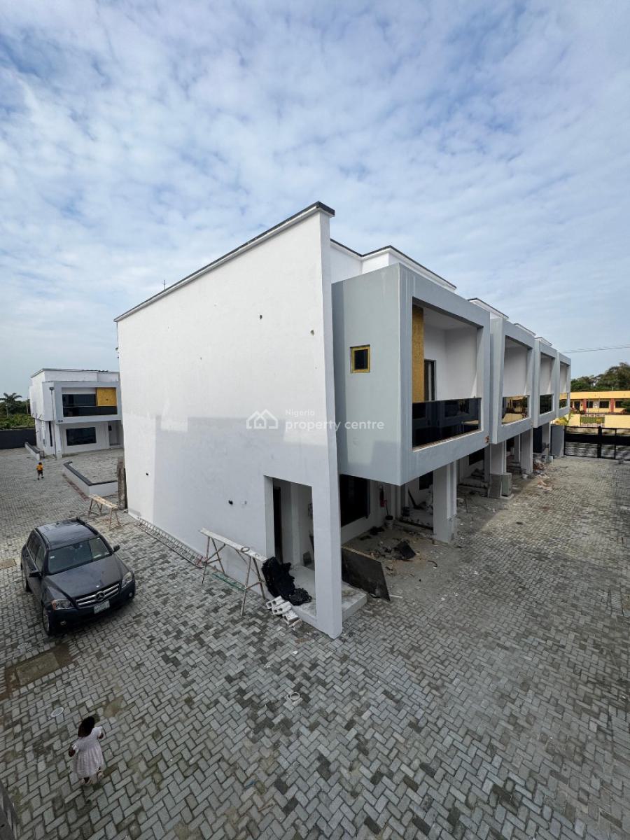 Fully Serviced 4 Bedroom Terrace  Duplex with a Bq, Sangotedo, Ajah, Lagos, Terraced Duplex for Sale