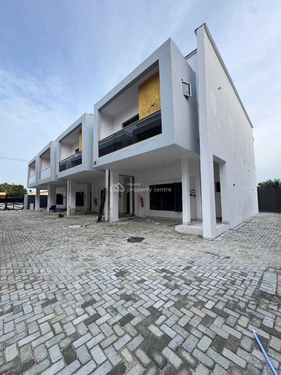 Fully Serviced 4 Bedroom Terrace  Duplex with a Bq, Sangotedo, Ajah, Lagos, Terraced Duplex for Sale