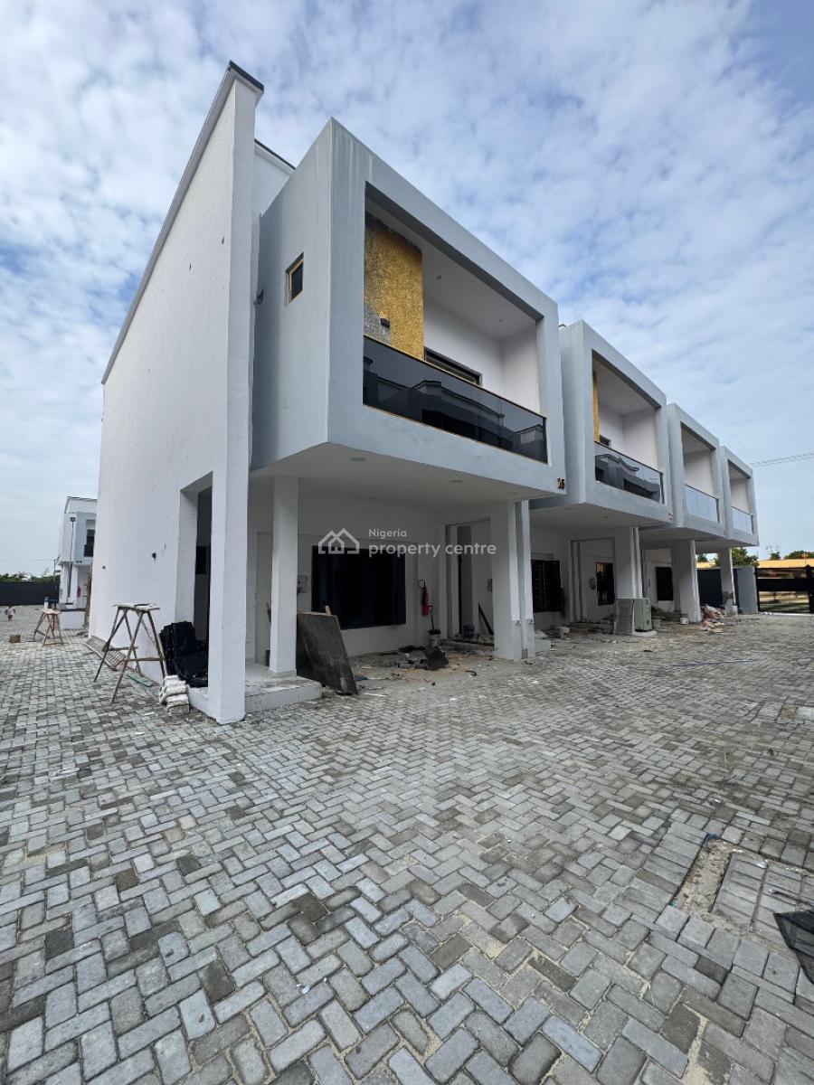 Fully Serviced 4 Bedroom Terrace  Duplex with a Bq, Sangotedo, Ajah, Lagos, Terraced Duplex for Sale