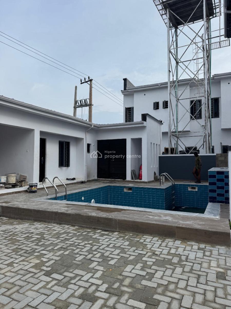 Fully Serviced 4 Bedroom Terrace  Duplex with a Bq, Sangotedo, Ajah, Lagos, Terraced Duplex for Sale