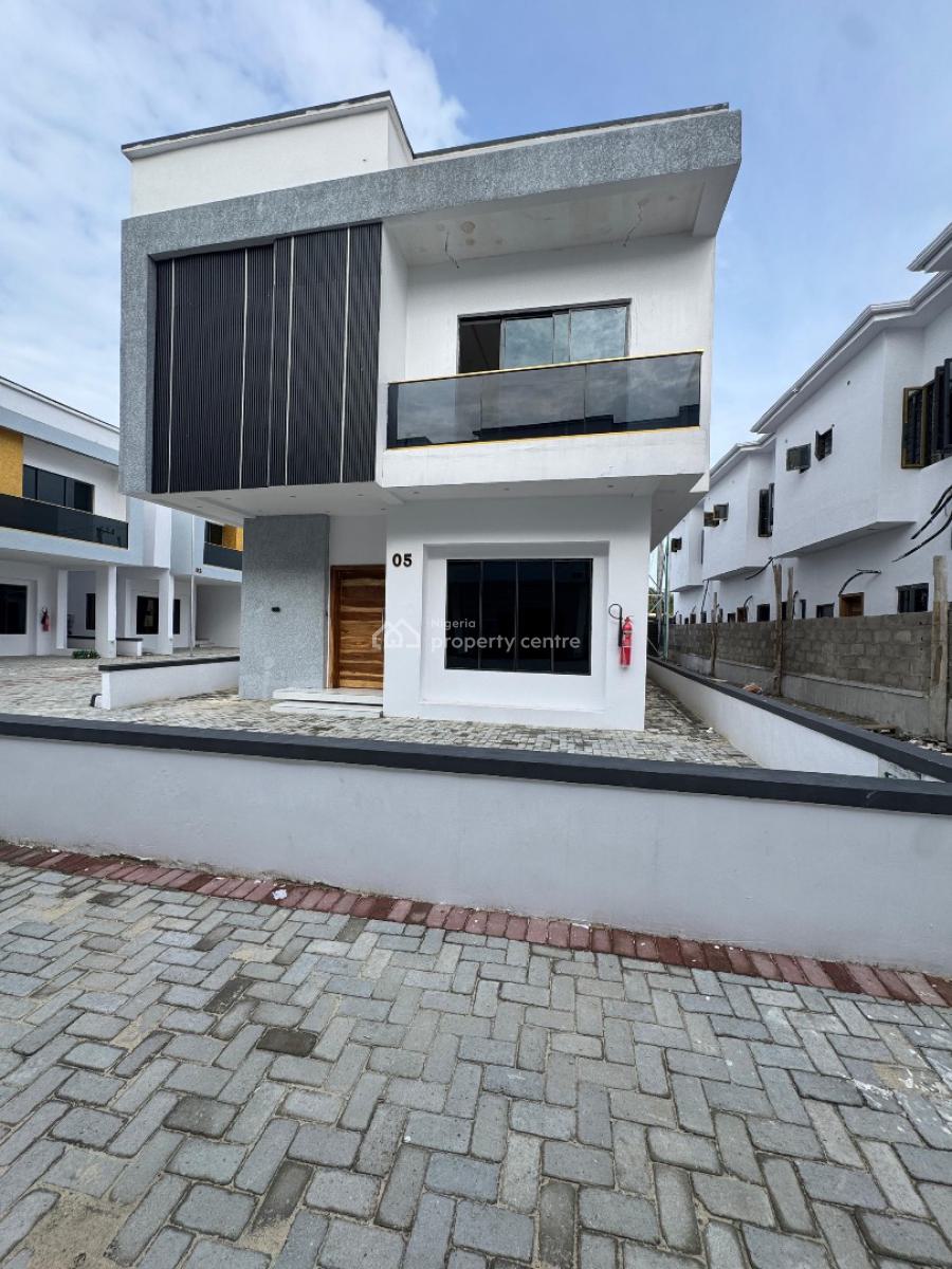 Fully Serviced 4 Bedroom Terrace  Duplex with a Bq, Sangotedo, Ajah, Lagos, Terraced Duplex for Sale