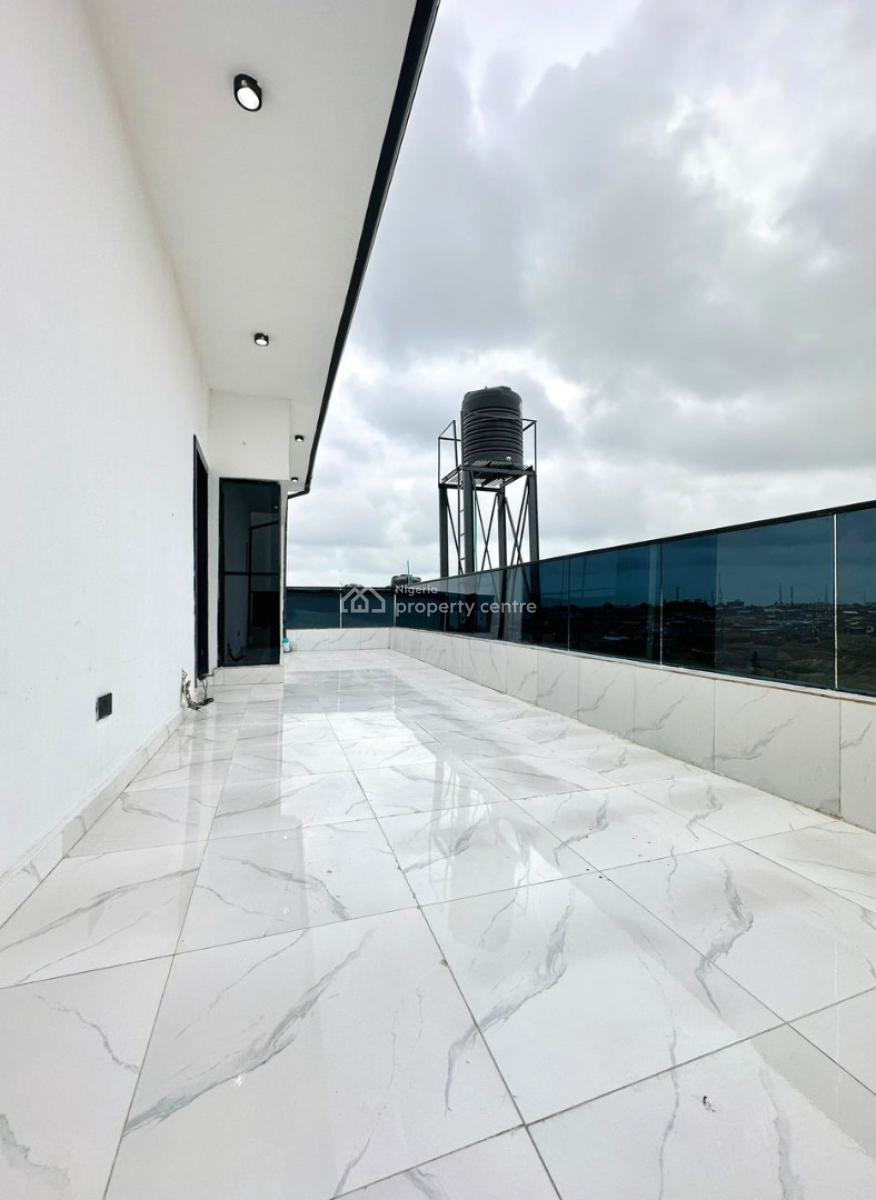 Stunning 5 Bedroom Detached Duplex W/ Bq, Water View Rooftop, Ajah, Lagos, Detached Duplex for Sale