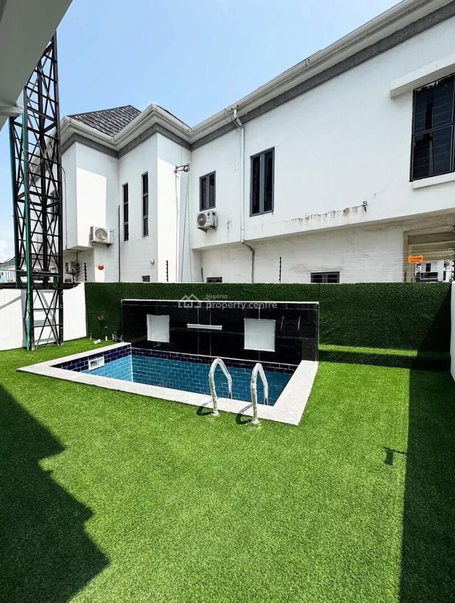 Contemporary 5-bedroom Fully Detached Home with Pool, Chevron, Lekki, Lagos, Detached Duplex for Sale