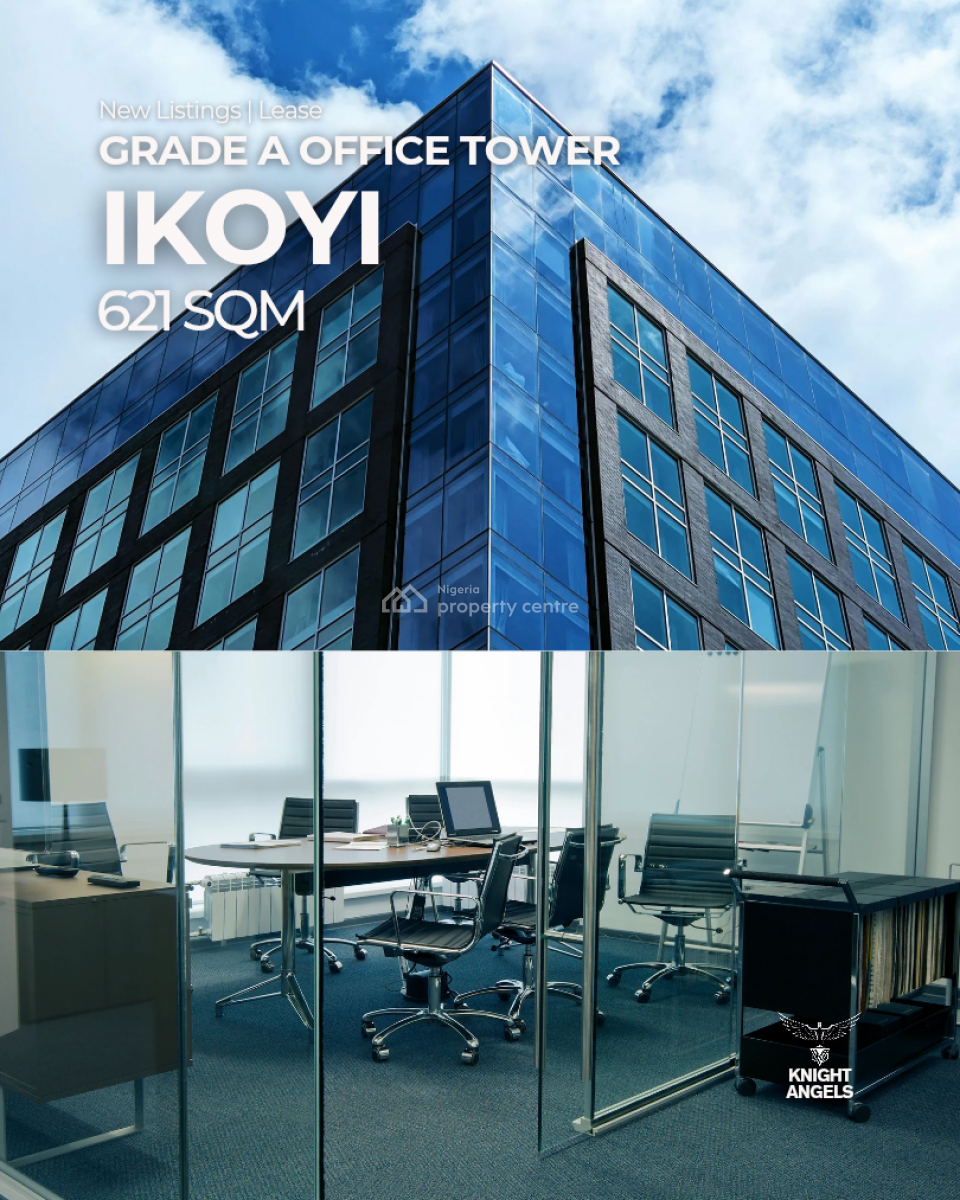 621 Sqm Grade a Office Tower, Ikoyi, Lagos, Office Space for Rent