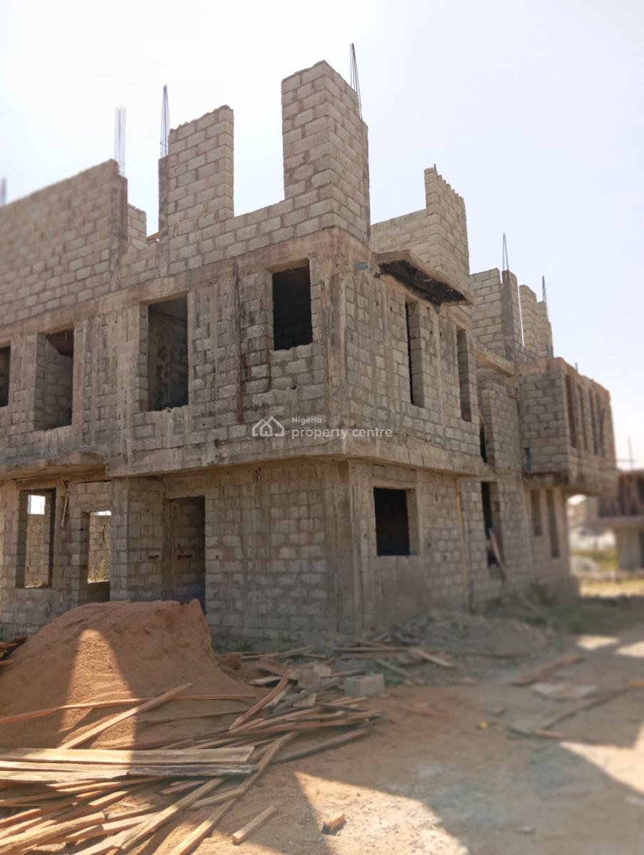 Top-notch Brand New 4 Bedroom Detached Duplex with a Room Bq(shell), Idu Industrial, Abuja, Terraced Duplex for Sale