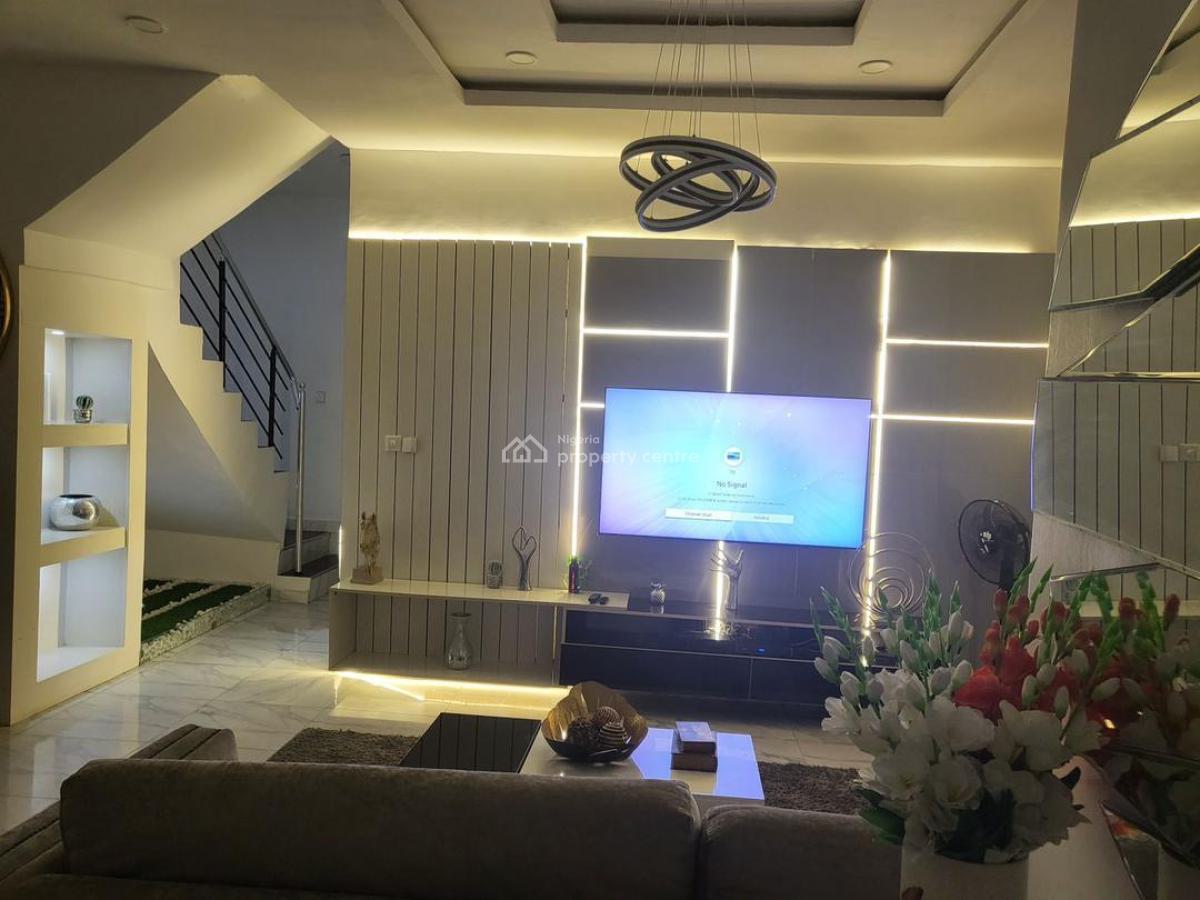 Fully Furnished 4 Bedroom Semi-detached Duplex with Bq, Lekki Conservation Court, Lekki, Lagos, Semi-detached Duplex for Rent