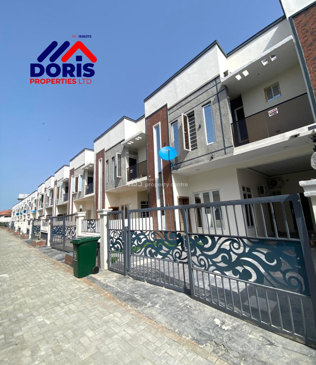 Lovely 4 Bedroom Terrace Duplex with a Bq, Ajiwe, Ajah, Lagos, Terraced Duplex for Sale