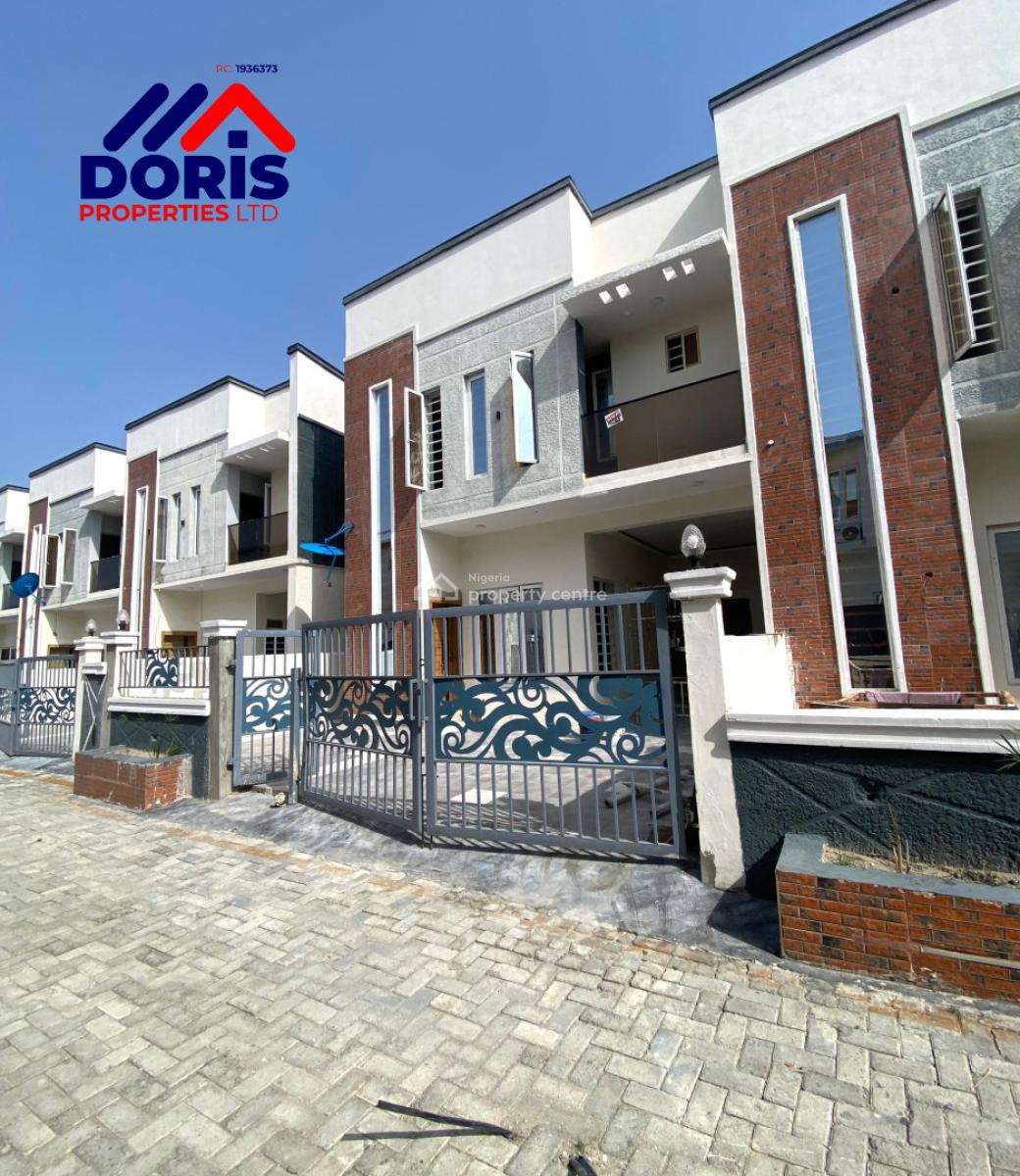 Lovely 4 Bedroom Terrace Duplex with a Bq, Ajiwe, Ajah, Lagos, Terraced Duplex for Sale