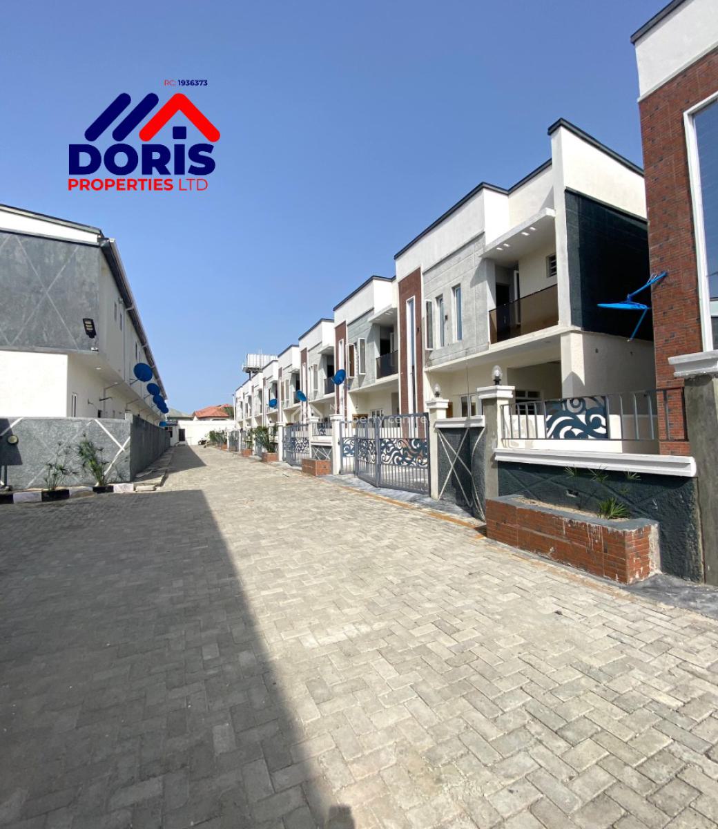 Lovely 4 Bedroom Terrace Duplex with a Bq, Ajiwe, Ajah, Lagos, Terraced Duplex for Sale