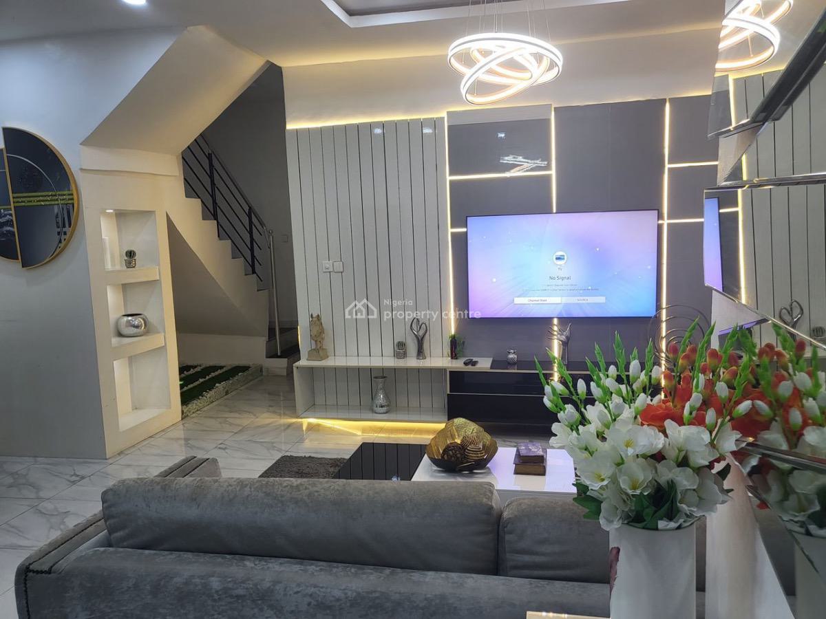 Lovely Furnished 4 Bedroom Duplex, Chevron, Lekki, Lagos, Semi-detached Duplex for Rent