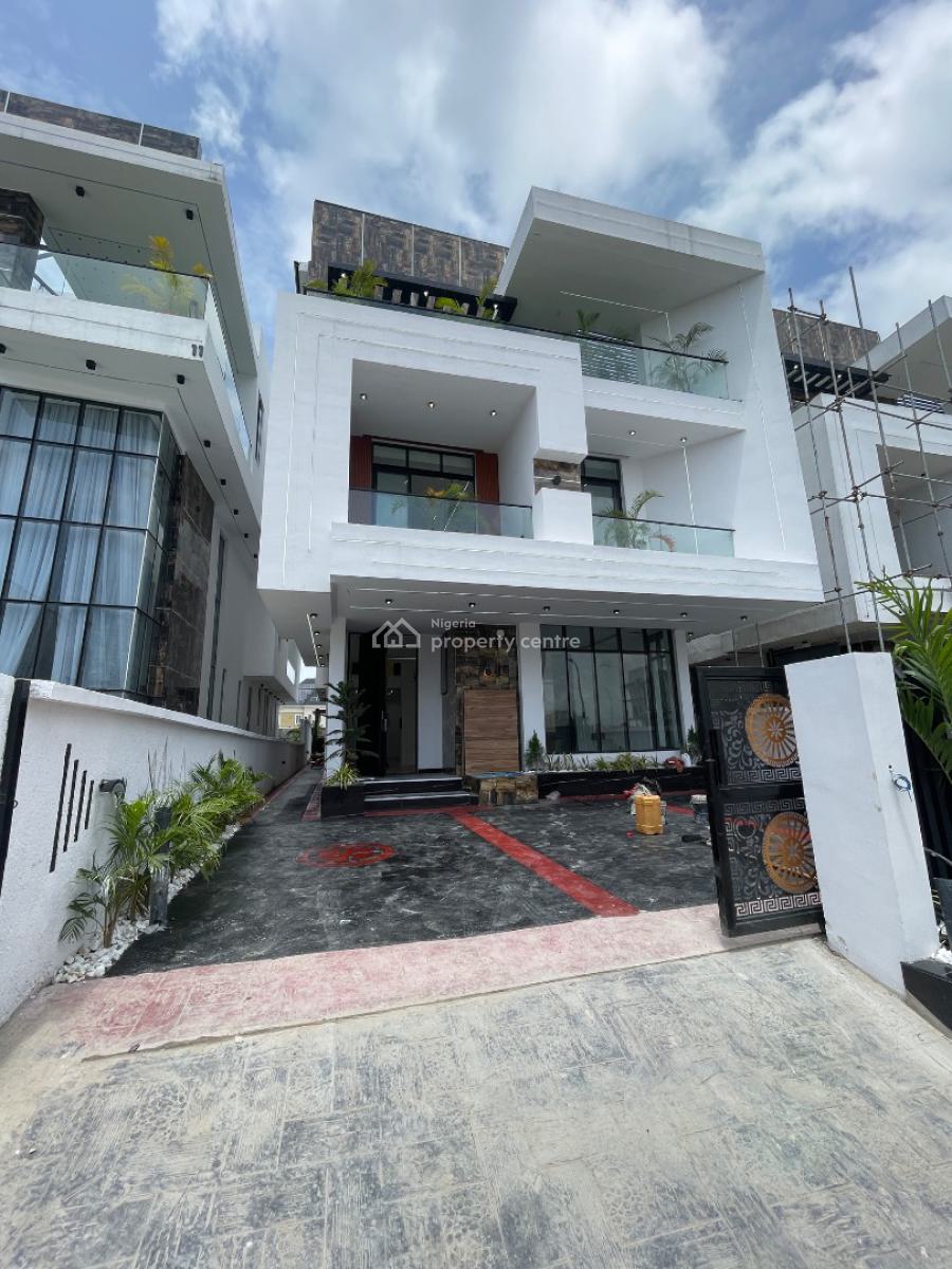 Beautifully Designed 6 Bedroom Fully Detached Duplex with Cinema &pool, Chevron, Lekki, Lagos, Detached Duplex for Sale