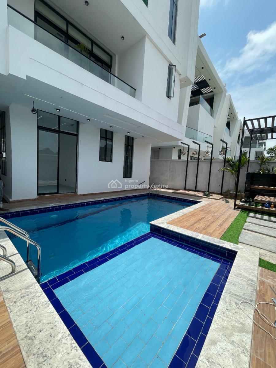 Beautifully Designed 6 Bedroom Fully Detached Duplex with Cinema &pool, Chevron, Lekki, Lagos, Detached Duplex for Sale