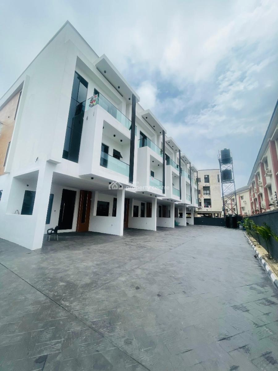 Exclusive 4 Bedroom Terrace Duplex Plus Bq and Swimming Pool, Osapa, Lekki, Lagos, Terraced Duplex for Sale