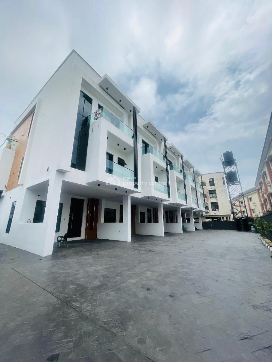 Exclusive 4 Bedroom Terrace Duplex Plus Bq and Swimming Pool, Osapa, Lekki, Lagos, Terraced Duplex for Sale