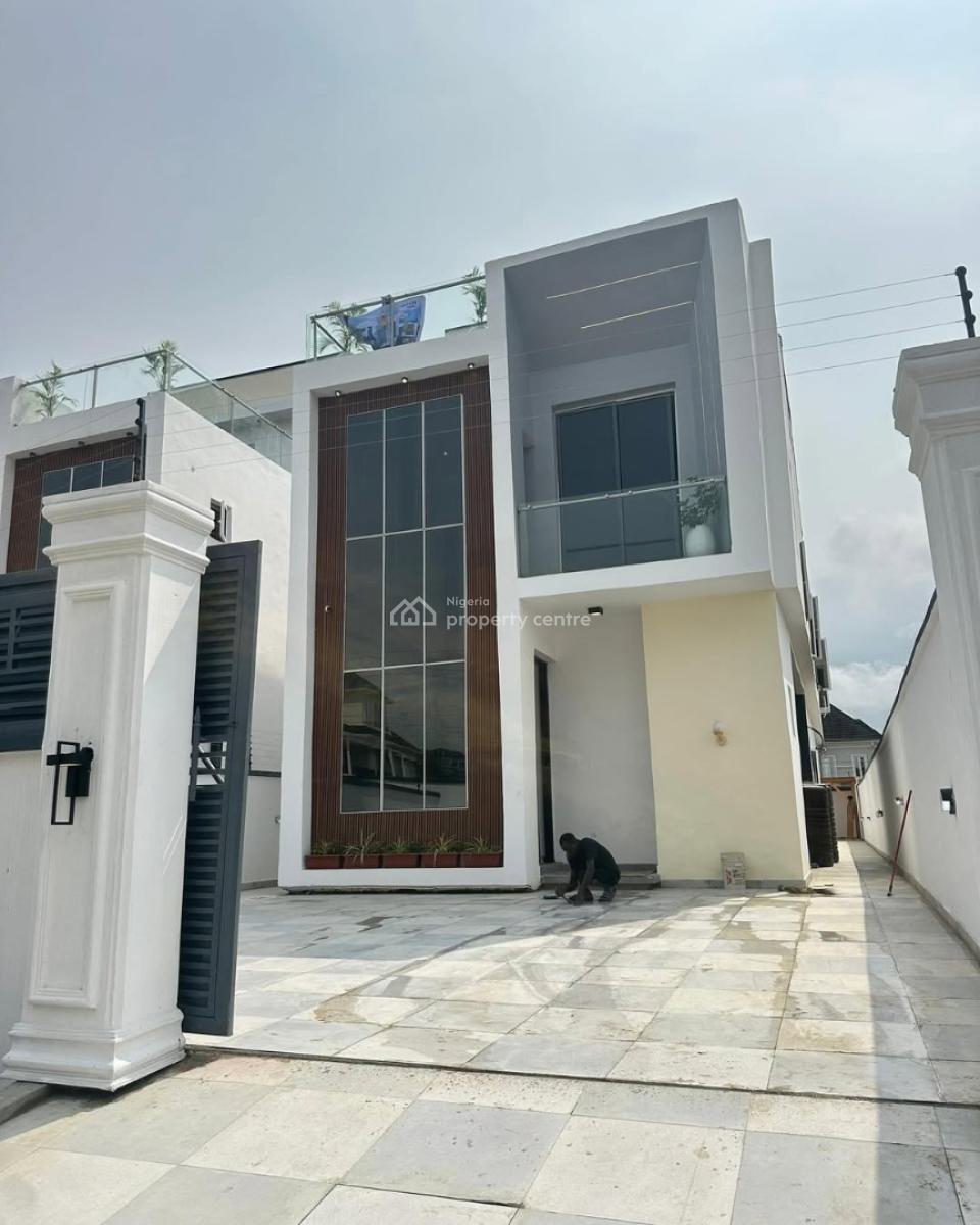 5 Bedroom Fully Detached Duplex with Bq, Swimming Pool, Cinema, Chevy View Estate, Chevron Drive, Lekki, Lagos, Detached Duplex for Sale
