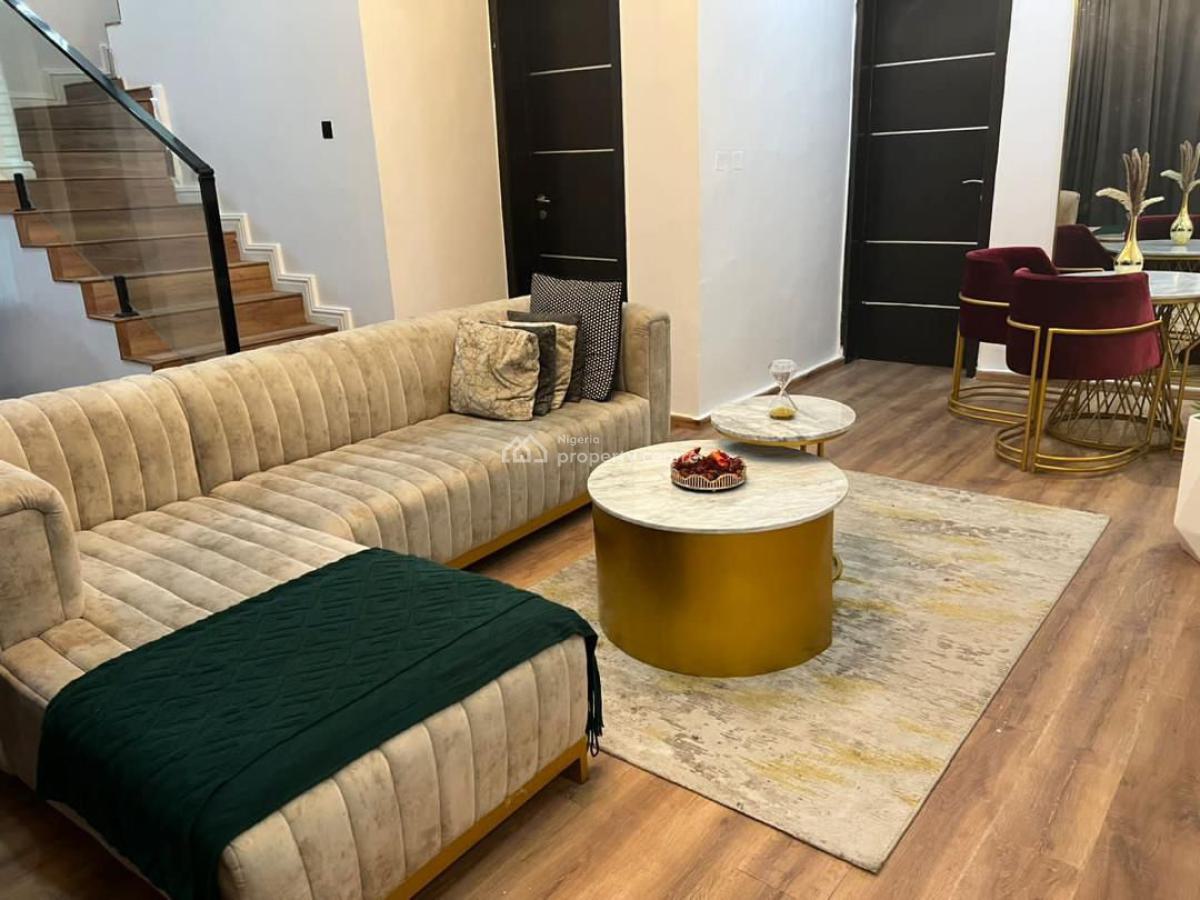Fully Furnished 4 Bedroom Terrace Duplex with Inverter in a Serene and, Lekki, Lagos, Terraced Duplex for Rent