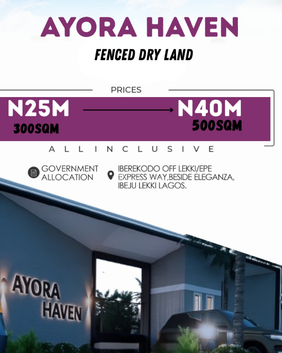 Already Fenced Dry Land with Government Allocation, Adjacent Pan Atlantic University Eleko Ibeju Lekki, Eleko, Ibeju Lekki, Lagos, Residential Land for Sale