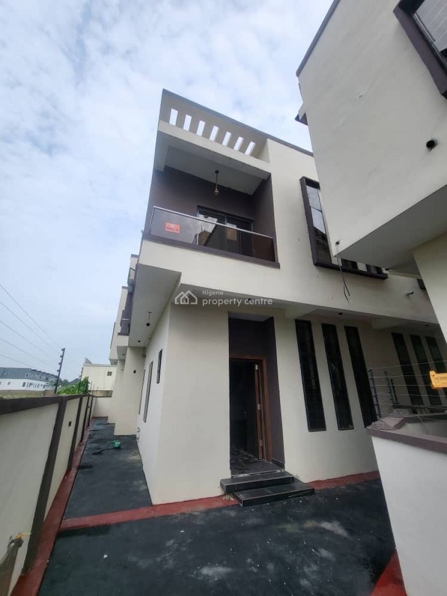 Brand New 2 Units of 4 Bedroom Semi Detached with Bq, Atlantic Layout Estate, General Paint, Sangotedo, Ajah, Lagos, Semi-detached Duplex for Sale