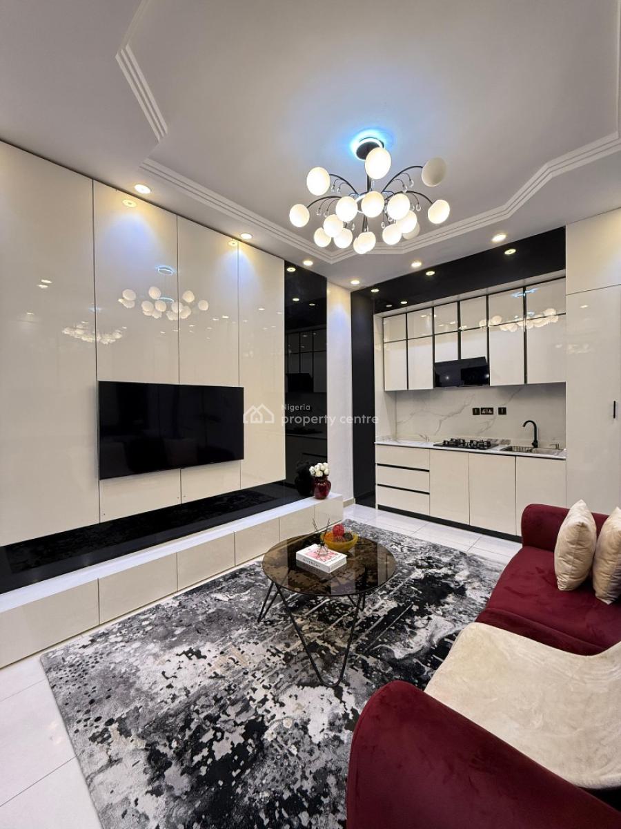 Luxuriously Designed One Bedroom Apartment with Cinema and Bathtub, Osapa London, Lekki, Lagos, Flat / Apartment Short Let