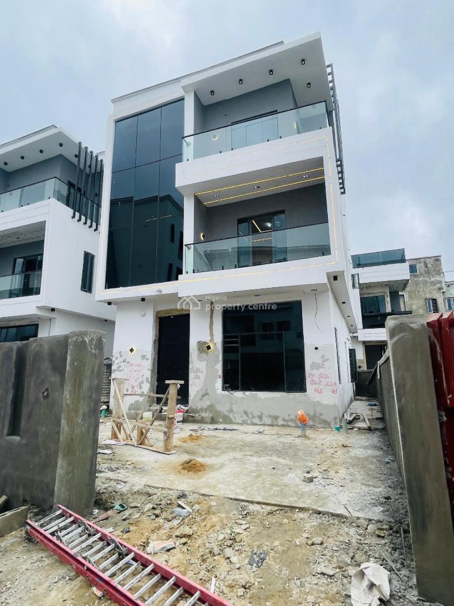 Captivating 5 Bedroom Fully Detached Duplex + Bq & Pool in an Estate, Ologolo, Lekki, Lagos, Detached Duplex for Sale