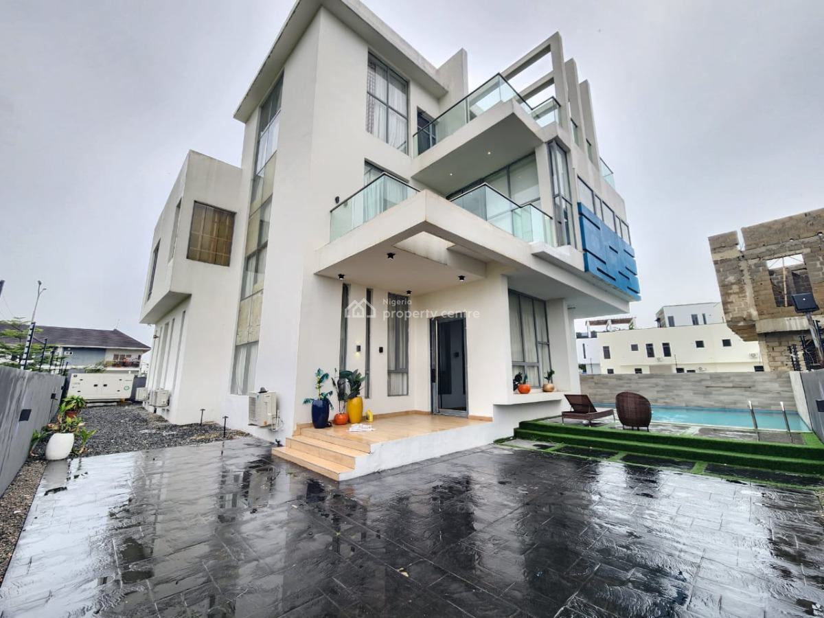 Luxury 5 Bedroom Fully Furnished Detached Home with Swimming Pool, Pinnock Estate, Osapa, Lekki, Lagos, Detached Duplex for Sale