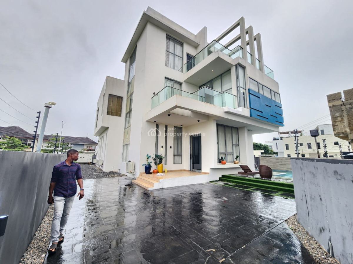 Luxury 5 Bedroom Fully Furnished Detached Home with Swimming Pool, Pinnock Estate, Osapa, Lekki, Lagos, Detached Duplex for Sale