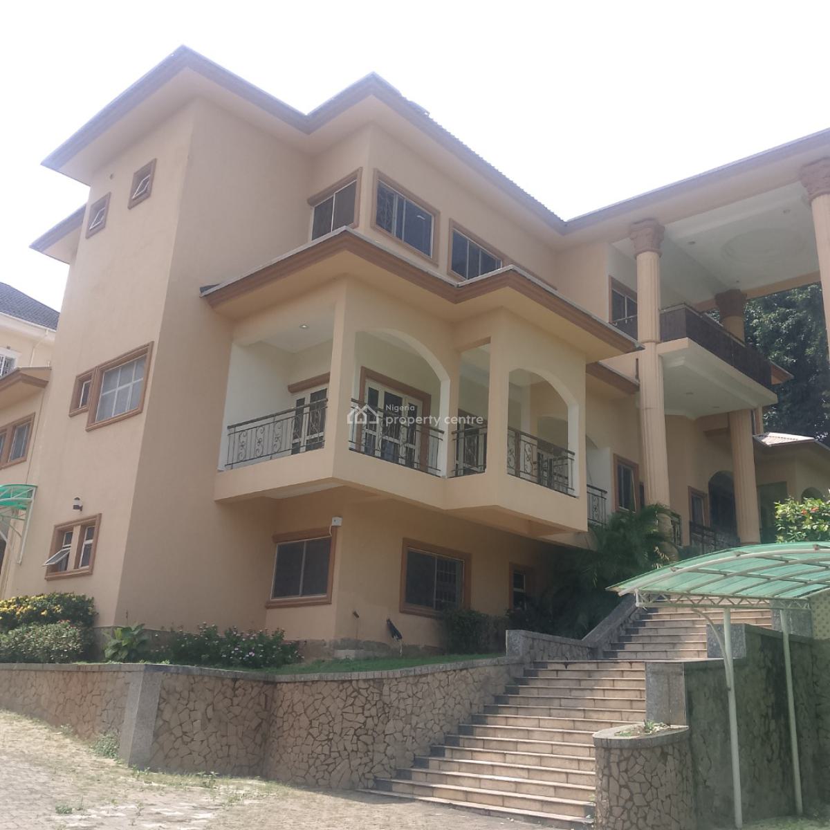7-bedroom Detached Duplex with 5-bedroom Boys Quarter, Maitama Main, Maitama District, Abuja, Detached Duplex for Rent