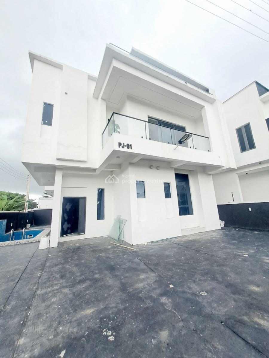Newly Built 5 Bedroom Detached Duplex with Pool & Bq, Abraham Adesanya, Ajah, Lagos, Detached Duplex for Sale