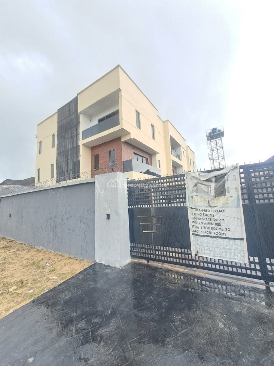 Newly Built 4 Bedroom Terrace Duplex with Bq, Abraham Adesanya, Ajah, Lagos, Terraced Duplex for Sale