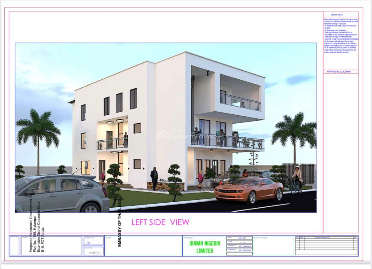 500sqm Table Land Buildable and Livable for a 5 Bedroom Duplex with Bq, Diplomatic Zone, Katampe Extension, Katampe, Abuja, Residential Land for Sale